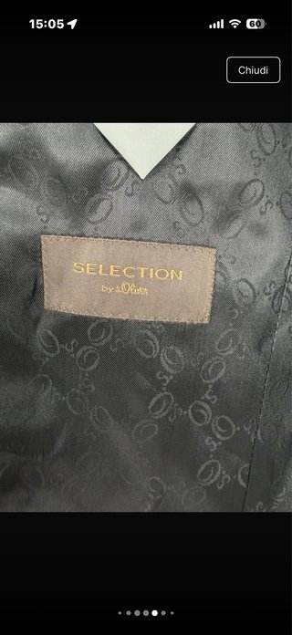 Blazer S.Oliver nero righe lana L