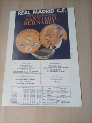 Cartel Homenaje Emilio Butragueño Real Madrid 1995