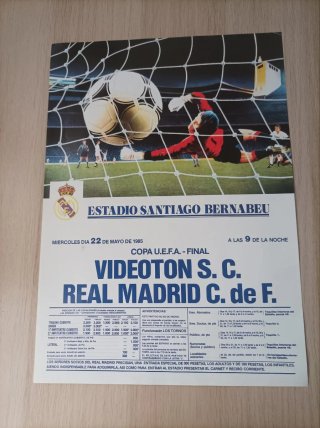 Cartel Homenaje Emilio Butragueño Real Madrid 1995