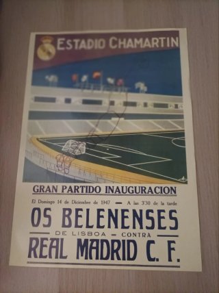 Cartel Homenaje Emilio Butragueño Real Madrid 1995