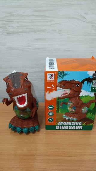Dinosaurio Juguete Atomizado con Luces
