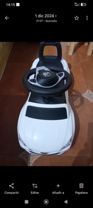 Correpasillos Coche Mercedes Blanco