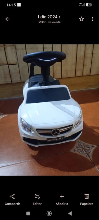 Correpasillos Coche Mercedes Blanco