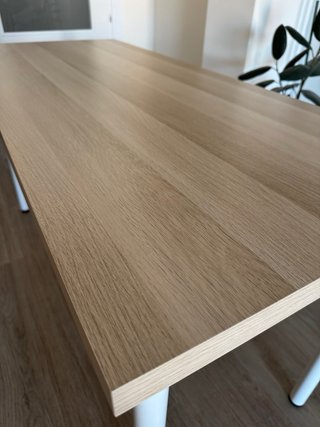 Mesa escritorio IKEA LAGKAPTEN/ADILS madera y meta