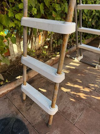 Escalera Piscina Bestway Metal/Plástico