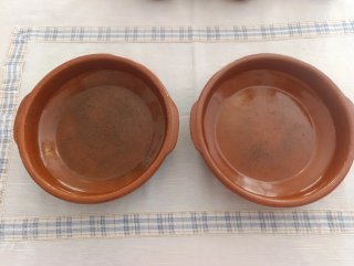 2 Cazuelas de Barro 15cm