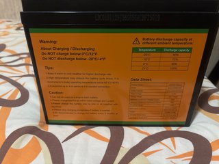 Batería ECO-WORTHY LiFePO4 12.8V 50Ah