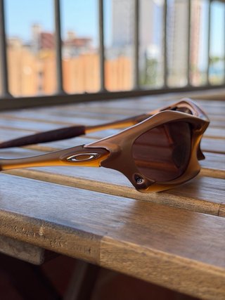 Oakley Splice 2000s Gafas de Sol Marrón Dorado