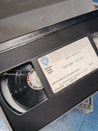 7 cintas, peliculas, VHS, cine con mayusculas MGM/UA
