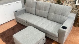 Sofá Cama Chaise Longue Gris