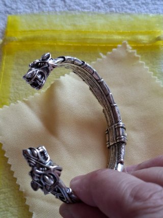 Pulsera Plata Diseño dragon