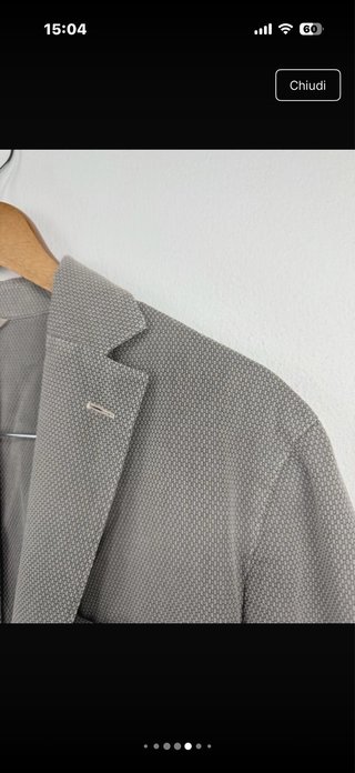 Lubiam Blazer Beige Cotone Uomo Taglia XL