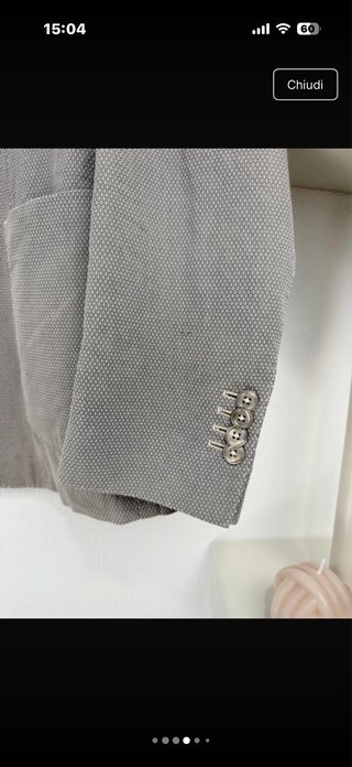 Lubiam Blazer Beige Cotone Uomo Taglia XL
