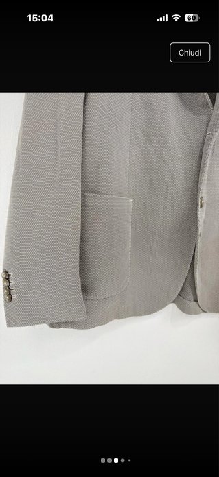 Lubiam Blazer Beige Cotone Uomo Taglia XL