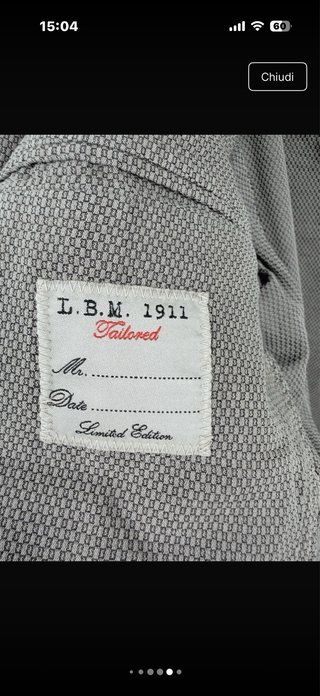 Lubiam Blazer Beige Cotone Uomo Taglia XL