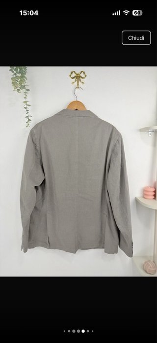 Lubiam Blazer Beige Cotone Uomo Taglia XL