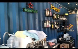 Contenedor barra bar, para eventos de Food Truck