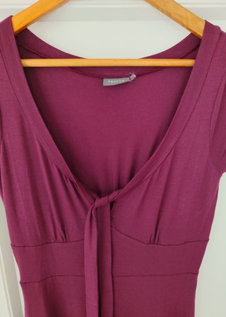 Vestido midi burdeos de Trucco, S