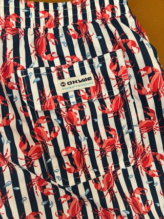 Bañador Oxylane Talla M Estampado Cangrejos