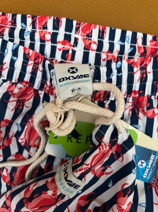 Bañador Oxylane Talla M Estampado Cangrejos