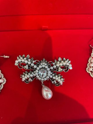 Aderezo Fallera/Huertana plata y Brillantes
