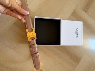 Cintura Celine Marrone Oro