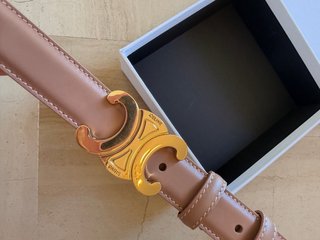 Cintura Celine Marrone Oro