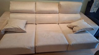 Sofá beige 3 plazas