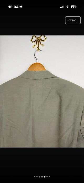 Blazer verde salvia cotone leggero L