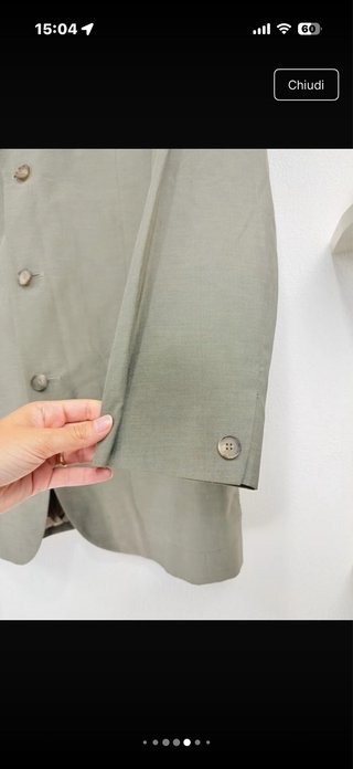 Blazer verde salvia cotone leggero L