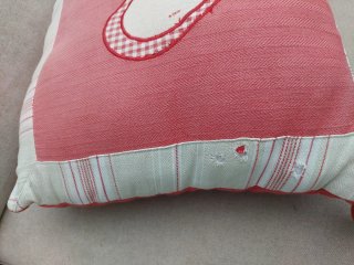 2 Cojines Corazón Rojo y Blanco