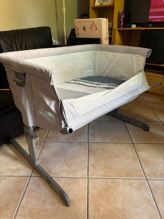 Cuna colecho Chicco gris