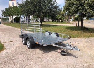 Remolque plataforma 2 ejes galvanizado