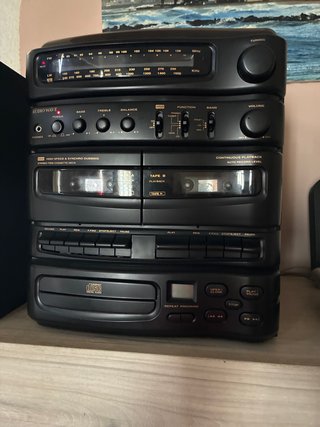 Equipo de música Audio Wave negro