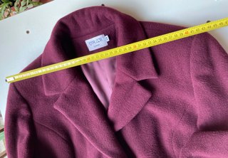 Abrigo Lana Vintage Burdeos T48