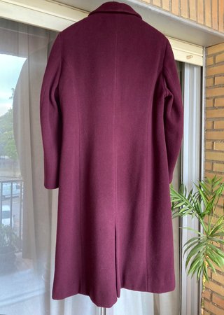 Abrigo Lana Vintage Burdeos T48