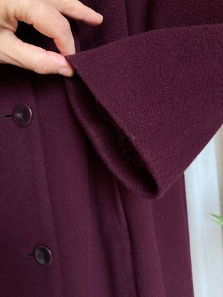 Abrigo Lana Vintage Burdeos T48