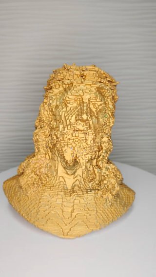 Escultura Jesús Arte Contemporáneo Dorado