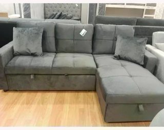 Sofá Cama Chaise Longue Gris