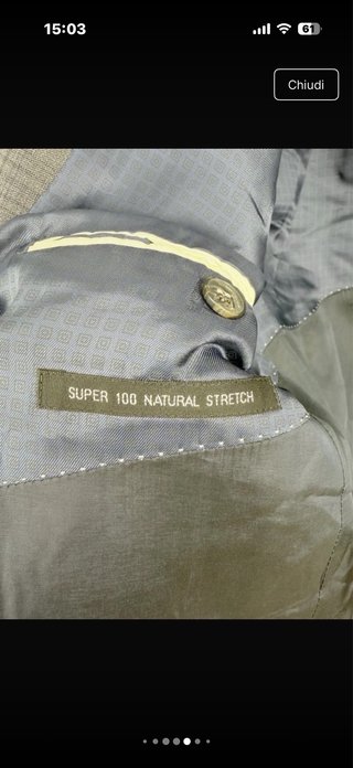 Strellson Blazer Grigio Lana Quadri L