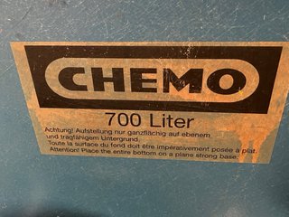 Bañera Cemo 700L con soporte y ruedas