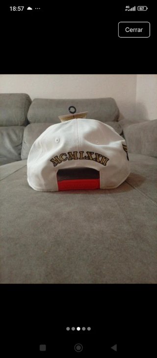 Gorra Nike Blanca y Naranja