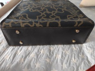 Bolso Tous Negro y Marrón Estampado