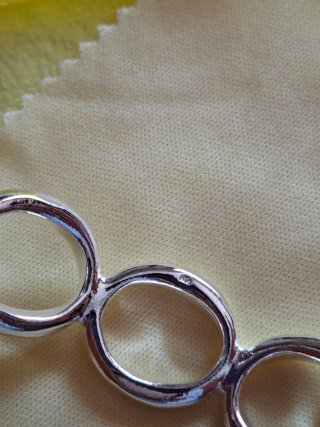 Pulsera eslabones plateada