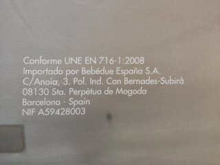 Cuna de viaje plegable BebéduE.