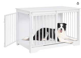 Jaula Perro Mediano-Grande Blanca Nueva