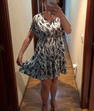 Vestido estampado nuevo