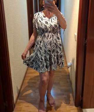 Vestido estampado nuevo
