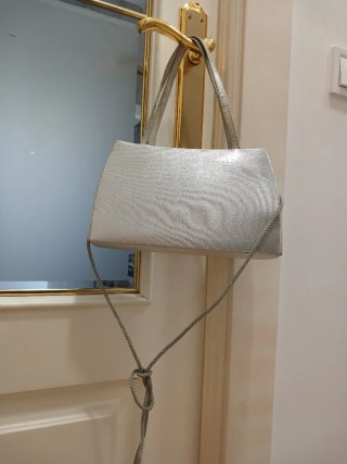 Bolso de fiesta plateado
