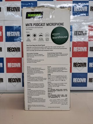 Micrófono dinámico XLR podcast vocal Shure MV7X